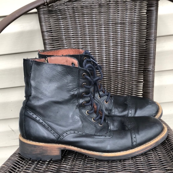 steve madden mens black boots